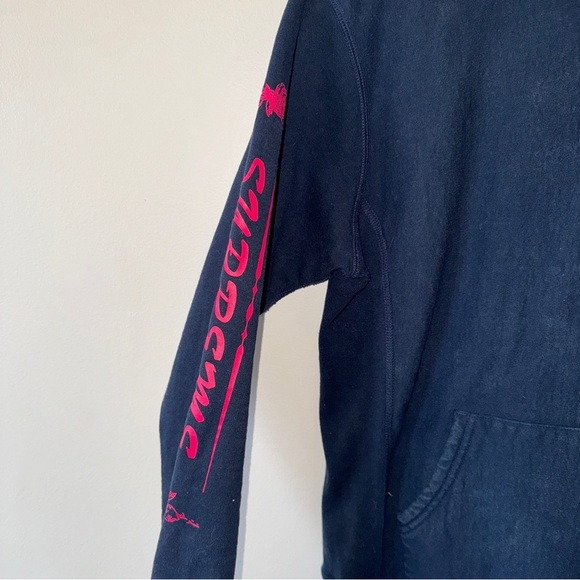 Supreme Navy Rose Sweatshirt Hoodie Large - Picture 2 of 6